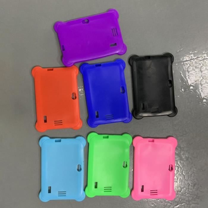Enfants 7 comprimés pouces Q88 + 512M 4G30W + 30W avec manchon de silicone A (couleurs aléatoires) British Standard (jaune)