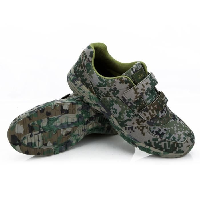 Chaussure de sport homme basket course running sneakers respirant Mess imperméable antidérapant velcro haute qualité MD-Camouflage