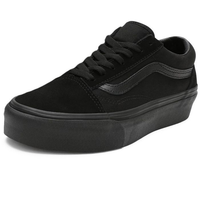 Vans Old Skool Platform Femmes Baskets Noir - 9 UK
