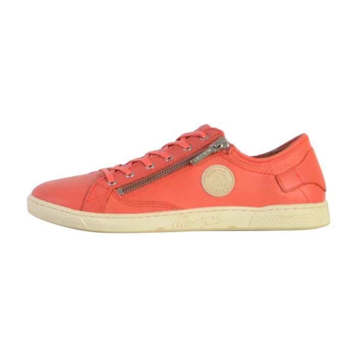 Tennis Basket Basses Pataugas Jester Corail Femme