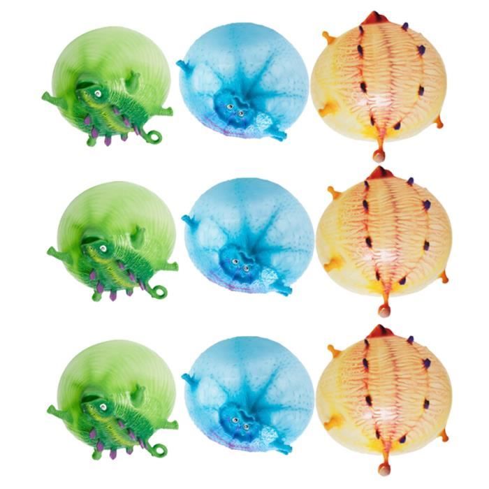 3 PCS TPR Animal Vent Jouet Gonflable Dinosaure Ball Dessin Animé pour Enfants Enfant Adultes Jouer BALLE - BOULE - BALLON