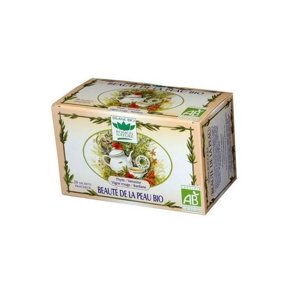 Romon Nature Tisane Beaute de la peau Bio 20 sachets