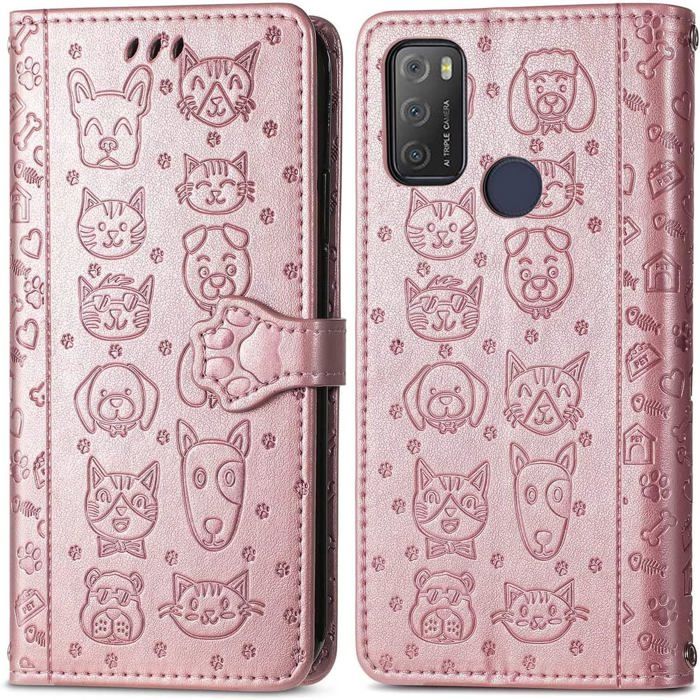 Coque à Clapet Pour Alcatel 1S 2021 / 3L 2021 - Bleu - Style Bookstyle - Neuf