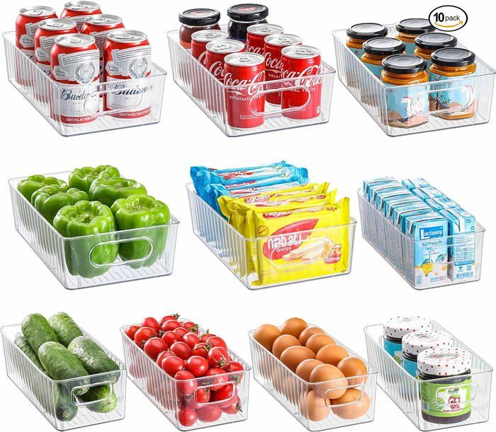 Rangement Frigo Transparent Lot De 10 Organisateur Frigo Boite