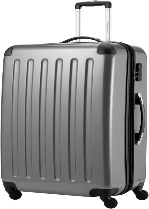 Valise Rigide 3 Pièces LuggageX – ABS Léger, Cabine Et Grand Format – 4 Roulettes Pivotantes, Argent