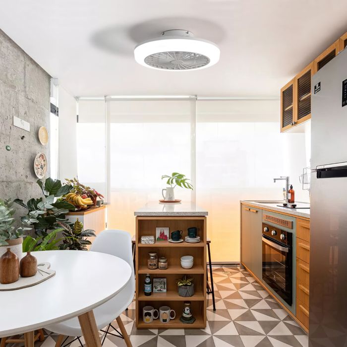 Ventilateur de plafond-c lumière et télécommande 18 poucesblanc HAUSS SPOLE - Hauss Spole