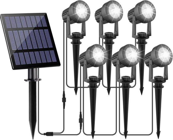 Lot De 4 Lampes Solaires Extérieures Avec Détecteur De Mouvement - Éclairage LED Jardin IP65 Jusqu'à 120 Heures, Sécurité Sans Fil