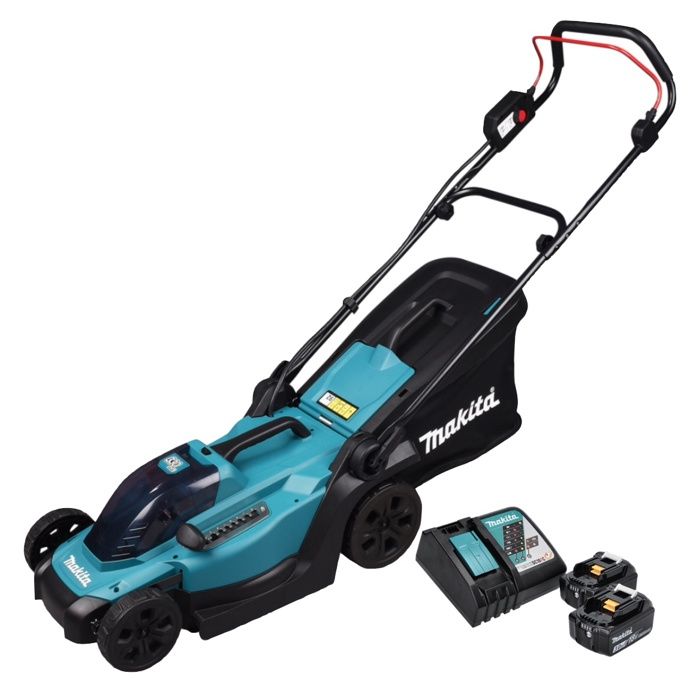 Tondeuse à gazon sans fil Makita DLM 330 RF2 18 V 33 cm 2x batterie 3 0 Ah