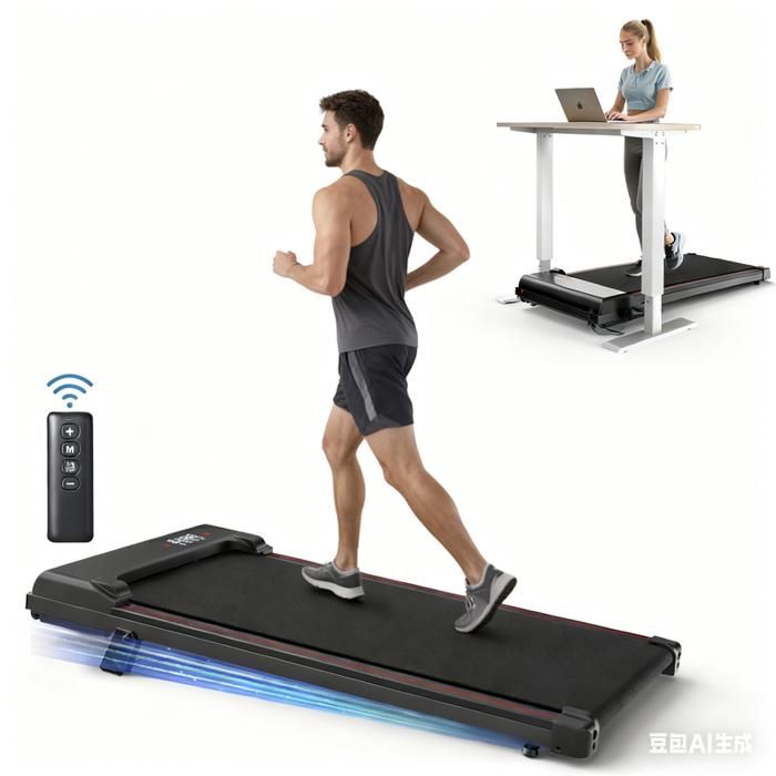 FOUSAE Tapis De Course Pliable - Marche Et Course Jusqu'à 12 Km/h, Pente 9%, Moteur 2.75 HP - Idéal Maison & Bureau