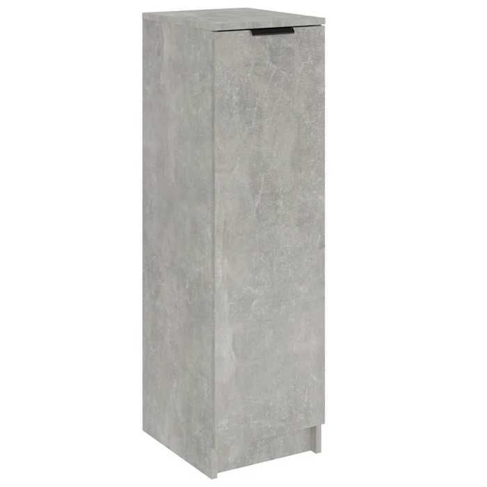 FAF-NEUF* Armoire à chaussures/Armoire de stockage - Gris béton - 30x35x100 cm Bois dingénierie JUILLET261497