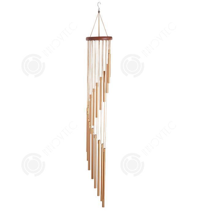 Carillon Musicale Concerto In Acciaio Nero - Altezza 90 Cm - Oggetto D'Arredo E Regalo Elegante Per La Casa