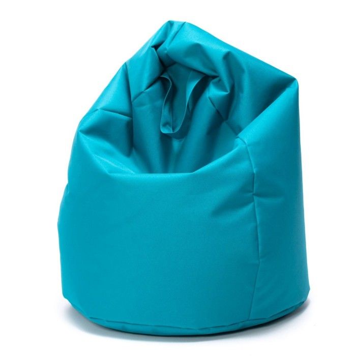 Ecopuf Pouf Poire Mini Sako Polyester - 80 x 50 cm - Turquoise