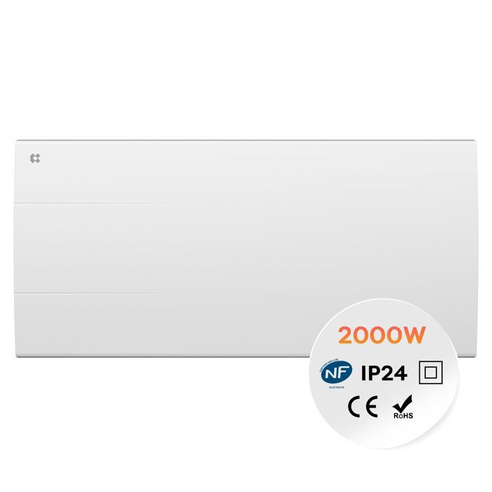 CIARRA Radiateur Électrique Fixé Inertie Sèche Céramique 2000W Surface de Chauffe 30m2 4 Modes Programmable LCD Thermostat