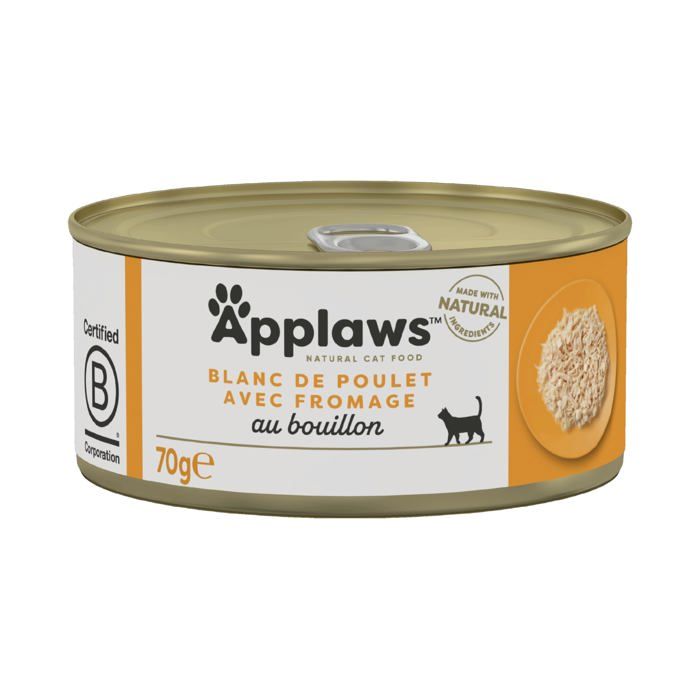 Applaws 100% Nourriture Humide Naturelle Pour Chats Adultes, Blanc