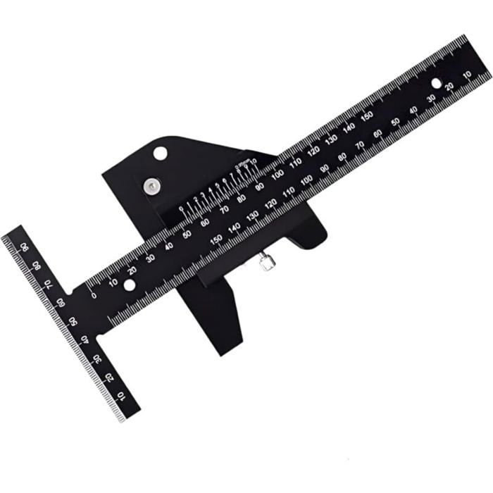 Accessoire Bureau Durable Set De 3 Règles En Acier Inoxydable