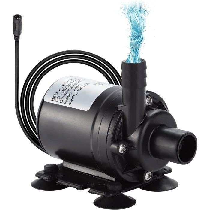 Meilleurs prix pour Pompe à eau submersible sans brosse - FEBEST - 12V DC - 800L/H - 5M de hauteur - Noir - 6x2x3 cm - Amphibie