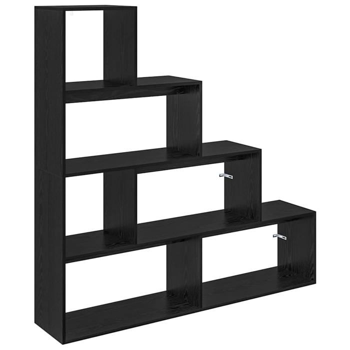 Bibliothèque moderne en bois dingénierie - vidaXL - Chêne noir - 1435x29x1435 cm - Grand espace de rangement