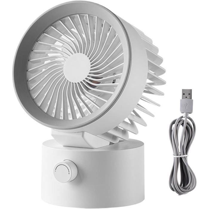 Mini-ventilateur de bureau - EVIRON - Modèle Mini - Portable - Silencieux - USB rechargeable