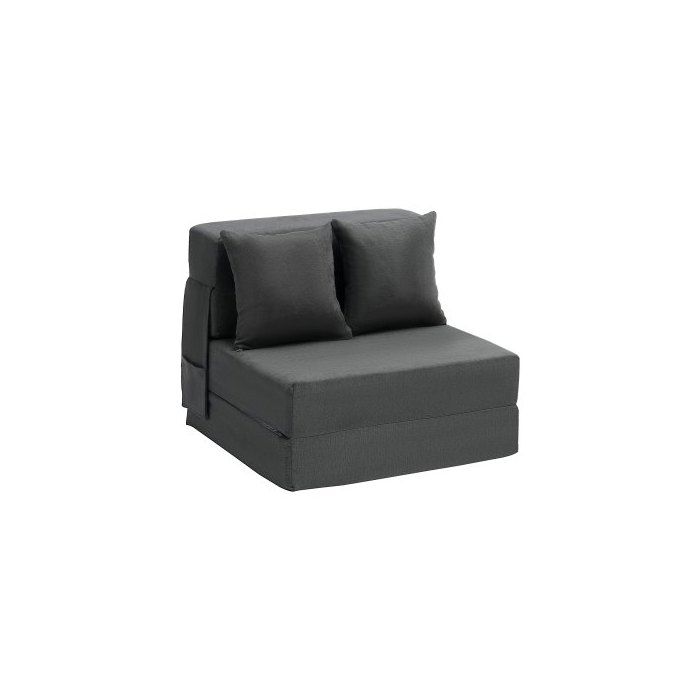 Canapé-lit pliant 3 en 1 fauteuil-lit convertible pliable 2 oreillers et housse lavable canapé-lit futon en mousse à mémoire
