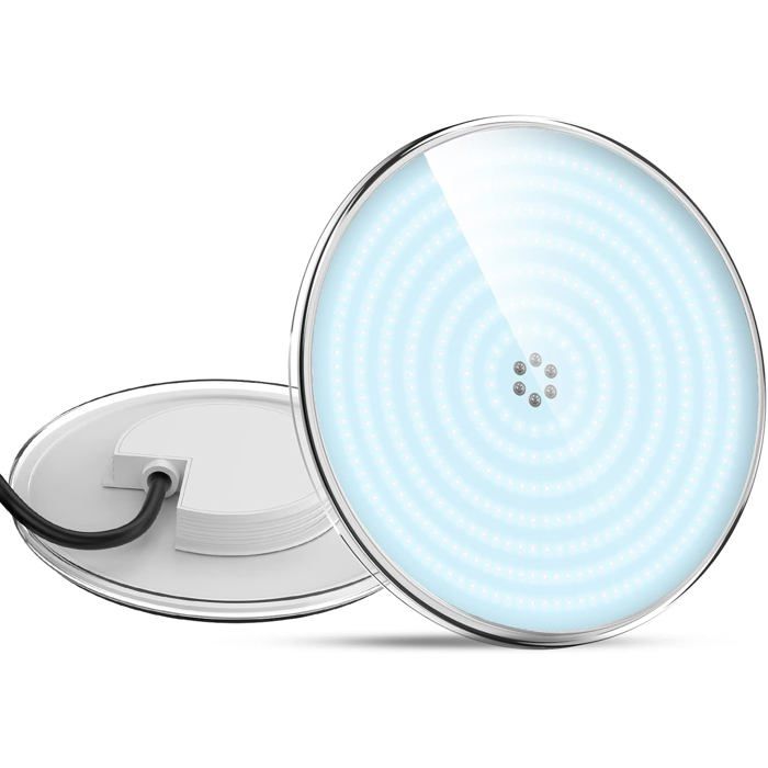 Projecteur Piscine LED Encastrable PAR56 35W Équivalent Halogène 300W 3500 lm IP68 Étanche Angle 140° Alimentation 12V AC/DC 6000K