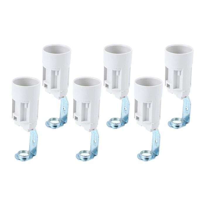 Douille Ampoule E14 Lot de 6 Douilles à Vis pour Lustre Ancien et Lampe Murale Réparation Éclairage