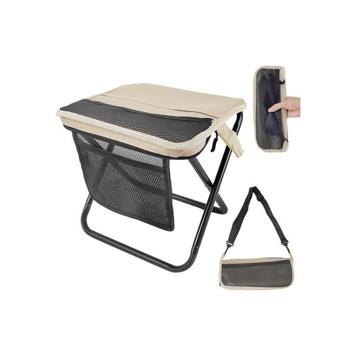 Mini tabouret pliant - Jusquà 100 kg - 28 x 23 x 25 cm - Camping Mini tabouret pliant - Jusquà 100 kg - 28 x 23 x 25 cm - Camping