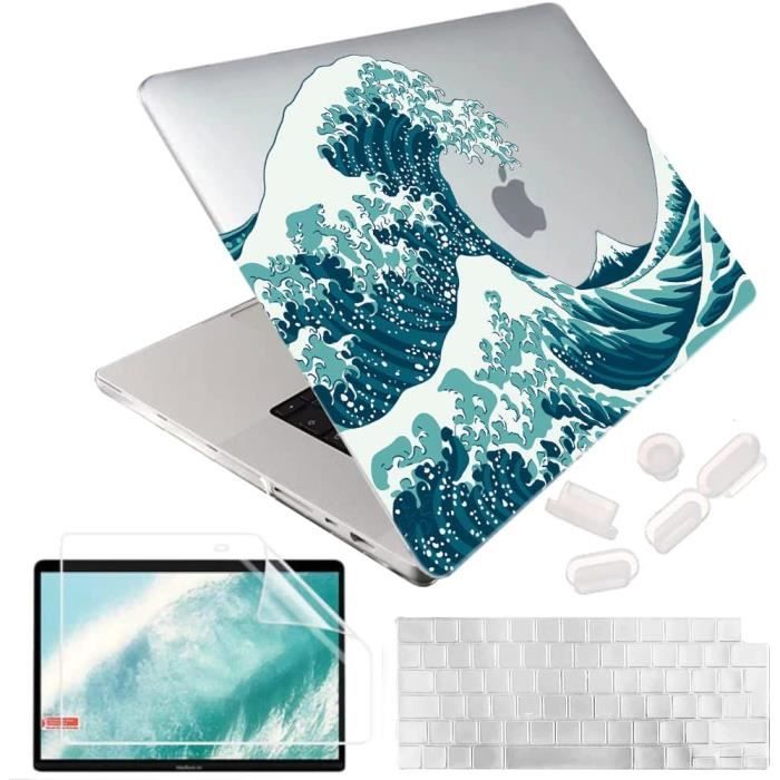 4 en 1 Coque pour MacBook Pro 14 Pouces 2021 M1 Pro-Max Modèle