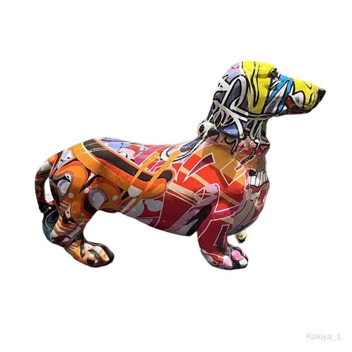 Creative Dog Sculpture Statue Home Decor Ornement Chien Statue L