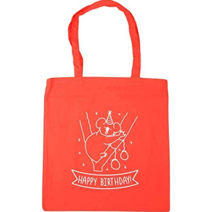Sac De Voyage H47jk Joyeux Anniversaire Koala Tote Shopping Gym Plage Sac A X38cm 10 Litres Achat Vente Sac Shopping Cdiscount
