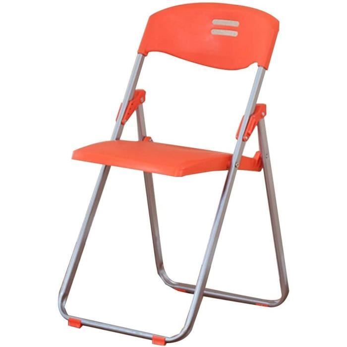 Chaise Pliante Ergonomique YPAPBHT – Siège Confort Dossier Soutien Lombaire, Plastique Robuste, Noir (Extérieur/Intérieur)