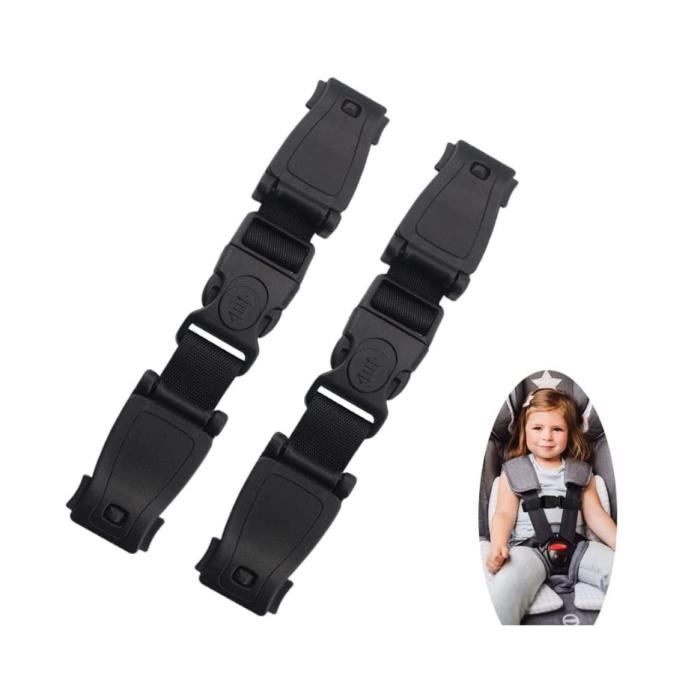 Pince Sécurité Siège Auto Enfant - Clip Ceinture Et Poitrine - Anti-Déverrouillage