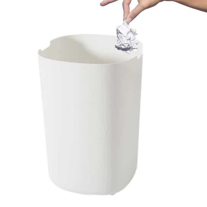 Poubelle De Cuisine 50L Anti-Odeurs Avec Couvercle Basculant - Noire/Argent Robuste Fabriquée En UE