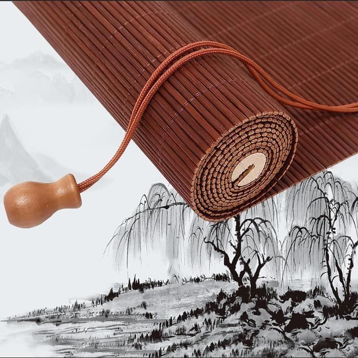 Store Bambou Exterieur pour Véranda,Store Enrouleur Bambou pour Portes