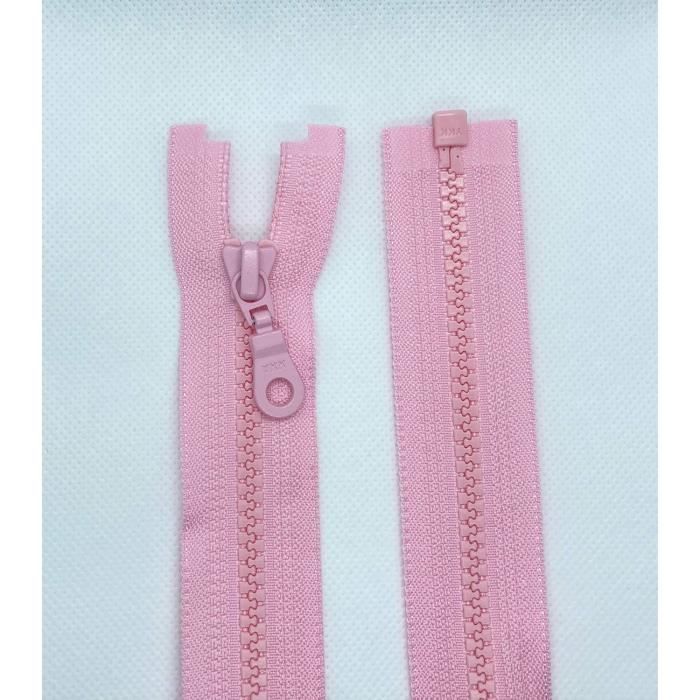 Cremallera YKK De Plástico N.º 5 Divisible - Color Rosa Claro, 90 Cm, Para Chaquetas Y Ropa Media