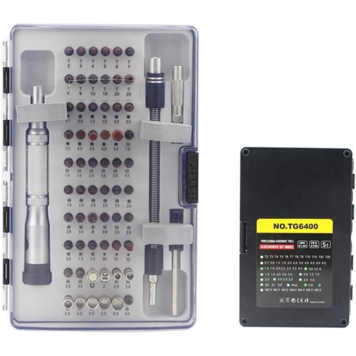 Coffret 126 Pièces Tournevis De Précision Avec 111 Embouts, Kit Magnétique Pro