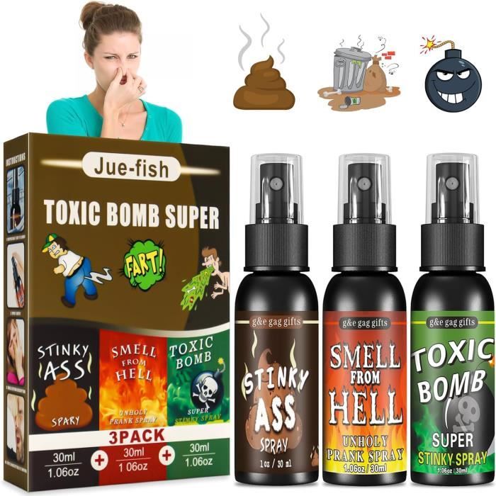 Spray Qui PUE Le Caca,Spray Boules Puantes Puissante,Fart Spray, Bombe ...