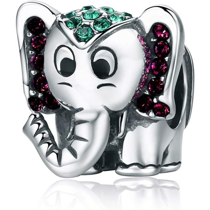 Youfeng Bijoux porte bonheur elephant pour bracelet Pandora Charmes animaux mignons emailles 36435 Achat Vente charm s Youfeng Bijoux porte bonh Mixte Adulte