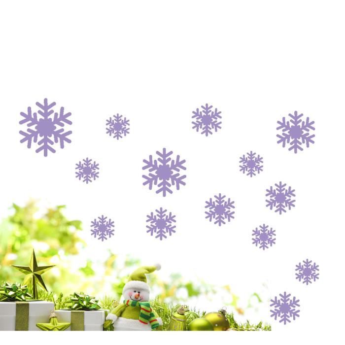 Decoration Murale Nouvel Autocollant Mural Flocons De Neige Congeles Vinyle Art Citation Murale Autocollant Amovible Hua3 Cdiscount Maison