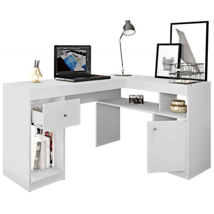 Bureau D Angle Blanc Caisson Et Rangements Caemmum Bureaux Bureau Achat Vente Caisson De Bureau Bureau D Angle Blanc Caisson Cdiscount