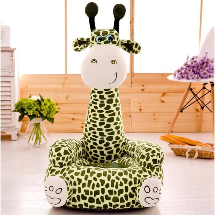 Starnearby Coussin de Canape Bébé sans Rembourrage Coussin Assise Bebe  Fauteuil pour Enfant en Peluche Forme Animal Housse de Siège pour Bébé  Siège de