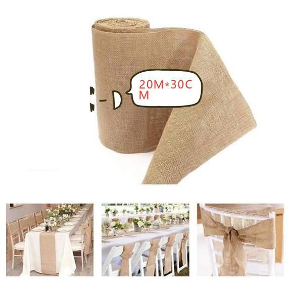 Chemin De Table En Toile De Jute Pour Mariage Rustique Festival Fete Decoration 20m 30cm Achat Vente Chemin De Table Soldes Sur Cdiscount Des Le 20 Janvier Cdiscount