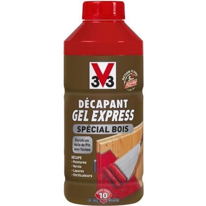 Décapant gel express® Spécial bois V33 0,5L