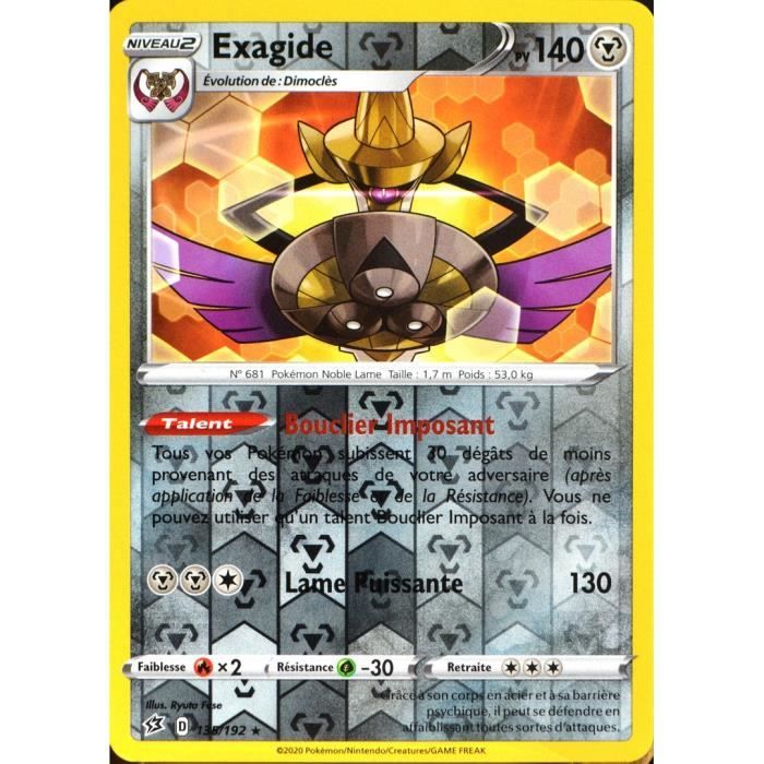 Carte Pokemon 135 192 Exagide Reverse Eb02 Epee Et Bouclier Clash Des Rebelles Neuf Fr Cdiscount Jeux Jouets