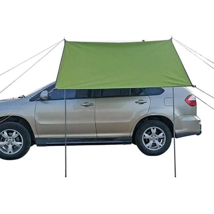 Abri de Tente de Voiture, Tente de Camping Portable en Plein air, étanche Anti-UV, Toit-Voiture, arrière/Tente latérale 440 * 200 c