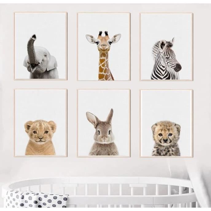 Lot de 3 Affiche Animaux Safari Poster Jungle Girafe Zebre Lion Tableau Murale 30x40 Enfant Bebe Lot de 3 Affiche Animaux Safari Poster Jungle Girafe Zebre Lion Tableau Murale 30x40 Enfant Bebe