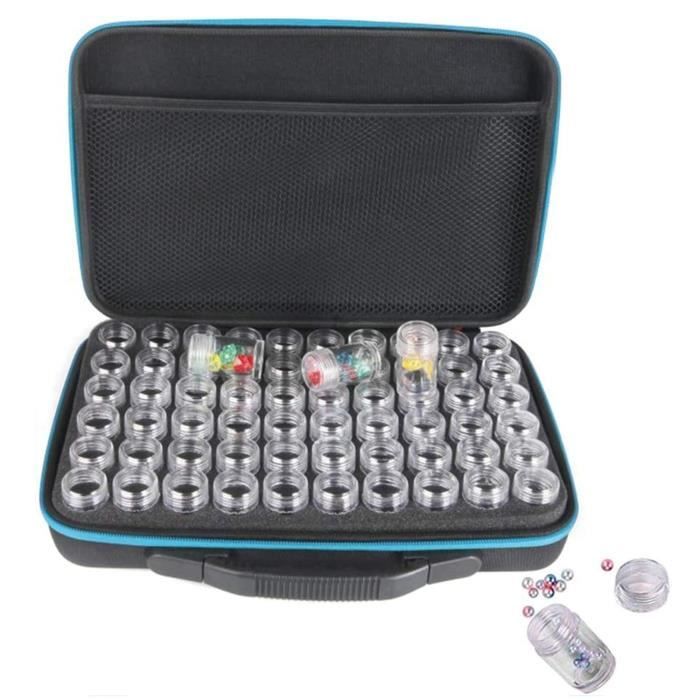 Accessoires De Rangement - Diamond Painting - Boite De Rangement - 120 Emplacements - Nylon