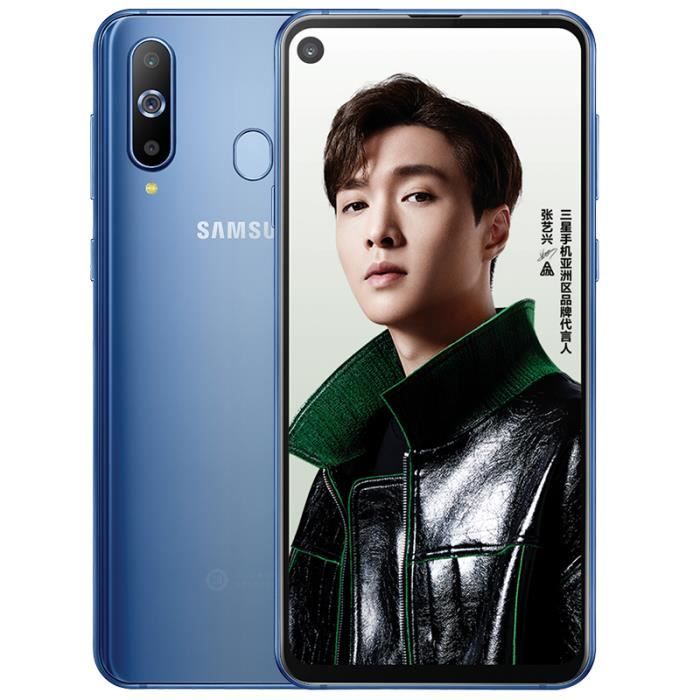 Vente T&eacute;l&eacute;phone portable Téléphone portable Samsung Galaxy A8s SM-G8870 6,4 "RAM 6Go RAM 128Go Snapdragon 710 Caméra Arrière 24.0MP + Elfe bleu 6 + 128G pas cher