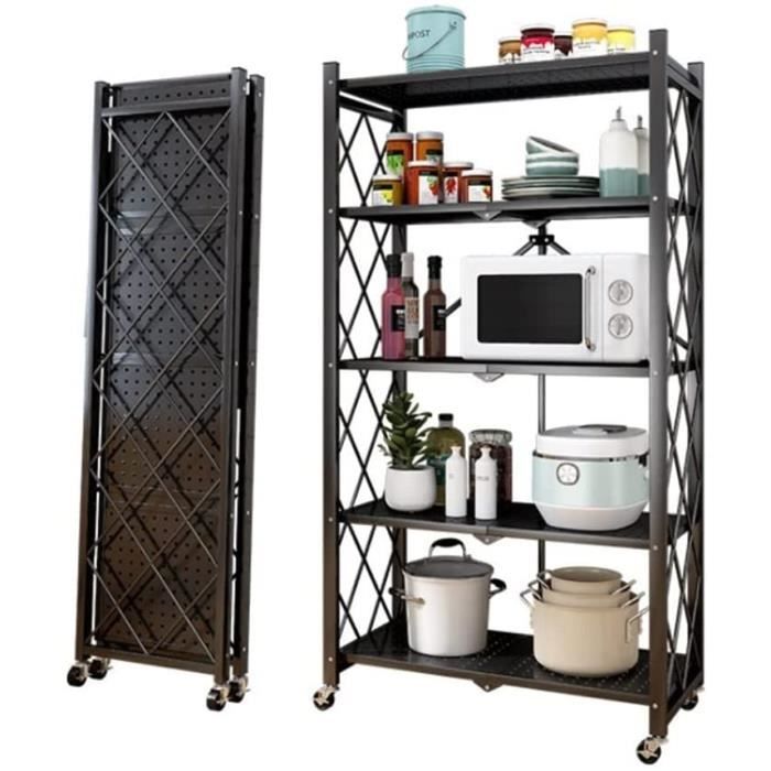 KOMFOTTEU Chariot de Cuisine avec roulettes, 3 Niveaux, Étagère Mobile pour Micro-Ondes avec Plateaux réglables en Hauteur et 10 Crochets en S, Desserte de Service, 60 x 40 x 73cm, Beige KOMFOTTEU Chariot de Cuisine avec roulettes, 3 Niveaux, Étagère Mobile pour Micro-Ondes avec Plateaux réglables en Hauteur et 10 Crochets en S, Desserte de Service, 60 x 40 x 73cm, Beige