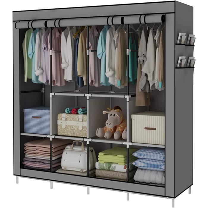 PENDERIE SOUPLE Portable GardeRobe Armoire Étagères Vêtements