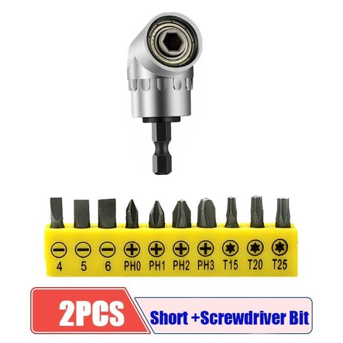 Perceuse Angle Droit 105° - Adaptateur Tournevis Magnétique Multifonction